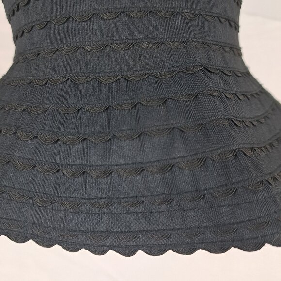 San Diego Hat Company Black Ribbon Braided Sun Hat Scalloped Edge - Picture 11 of 14